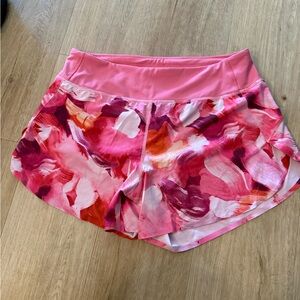 Athleta Women's Pink and Red Athletic Shorts